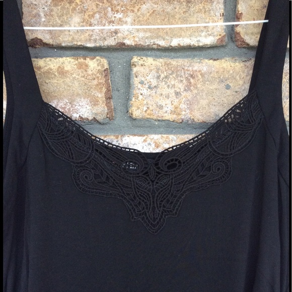 WHBM BLACK Lace Camisole Tank Top - Picture 6 of 6